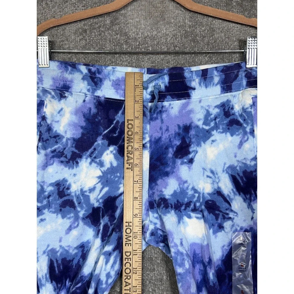 Old Navy Jogger Pants Girls Size Large 10-12 Blue Tie Dye Pockets Lounge NWT